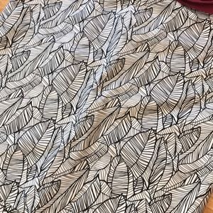 Dalia Leaf Print Pencil Skirt